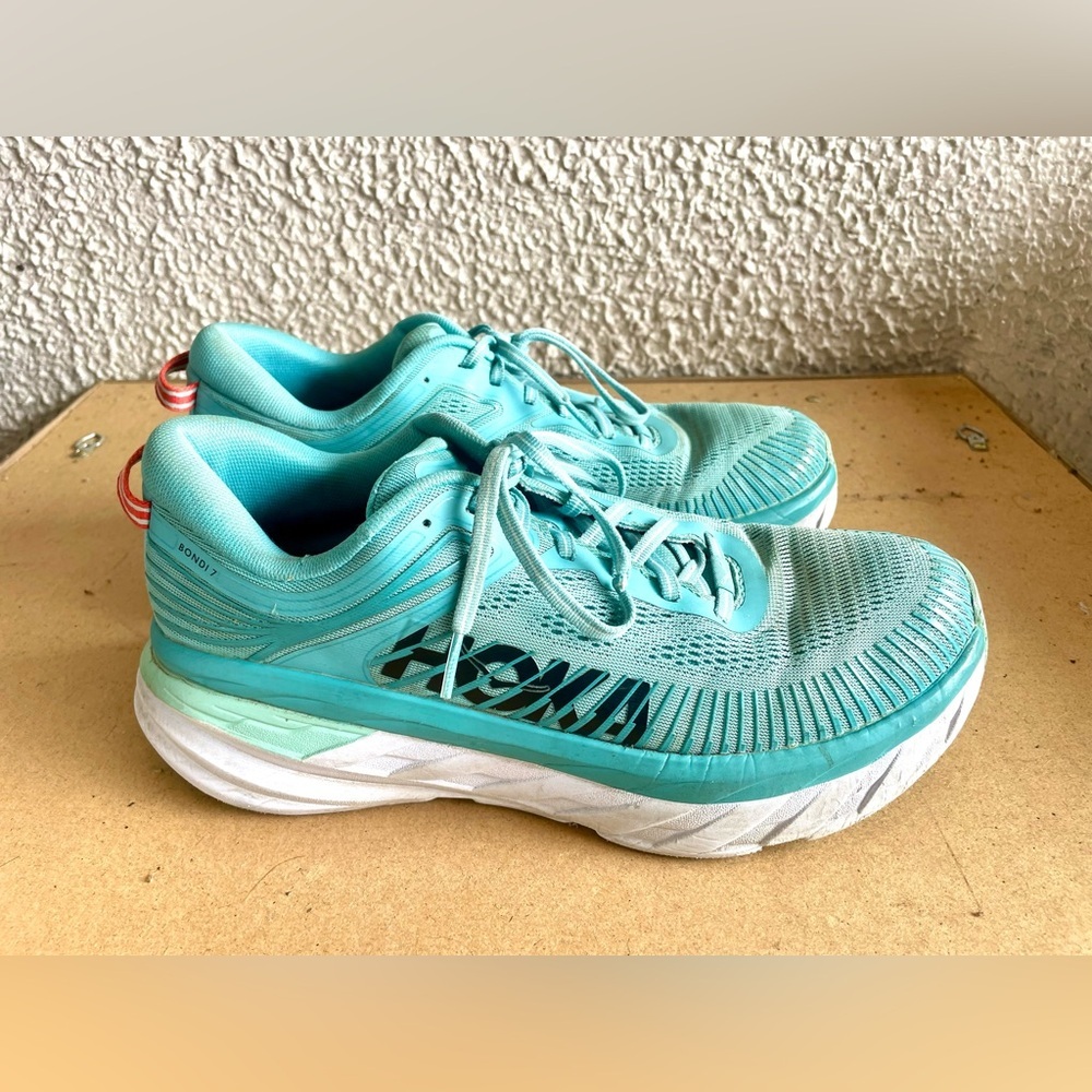 Hoka One One Bondi 7 AEBL Running Gym Shoes Sneakers Womens 10.5 - Picture 2 of 7